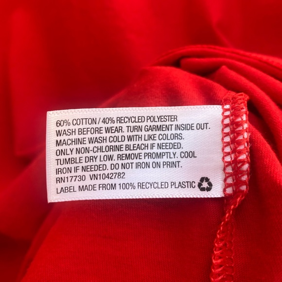 NWT Cat & Jack Red Long-sleeve T-shirt Size Large (12-14) - Picture 4 of 4